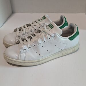 Adidas Stan Smith White and Green Men's 8 (Women's 9.5 - 10)Sneakers